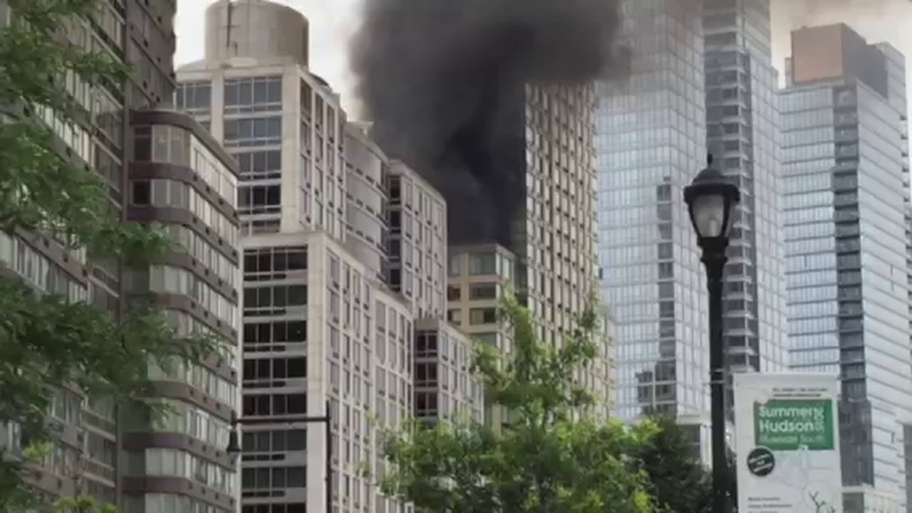 condo building on fire